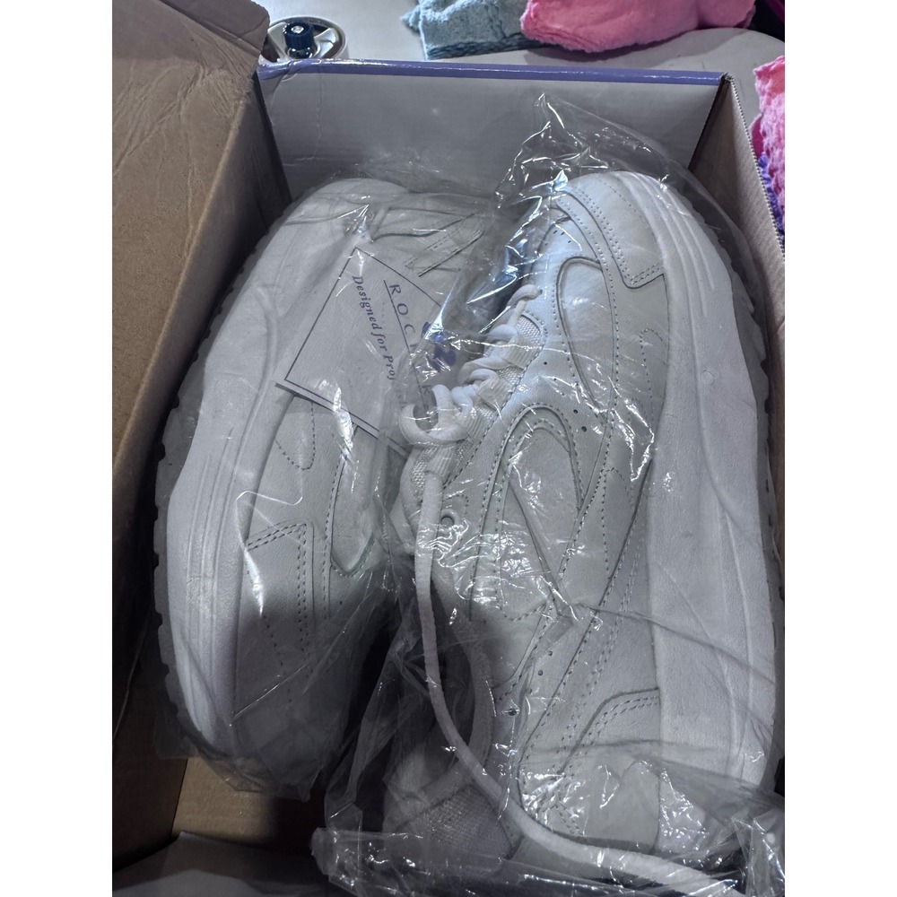 Rockers for Walkers Oscillate White Sneakers Womens 7.5M Walking Shoes NEW